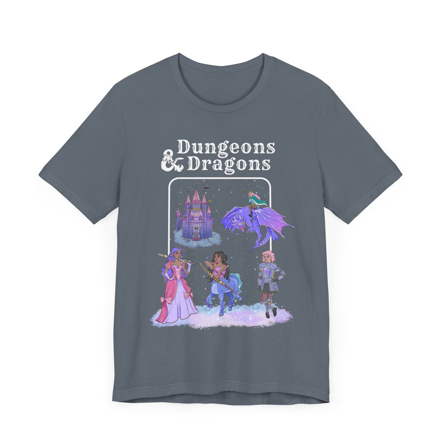 Dragons and Dungeons Pride Shield in back - Unisex Shirt
