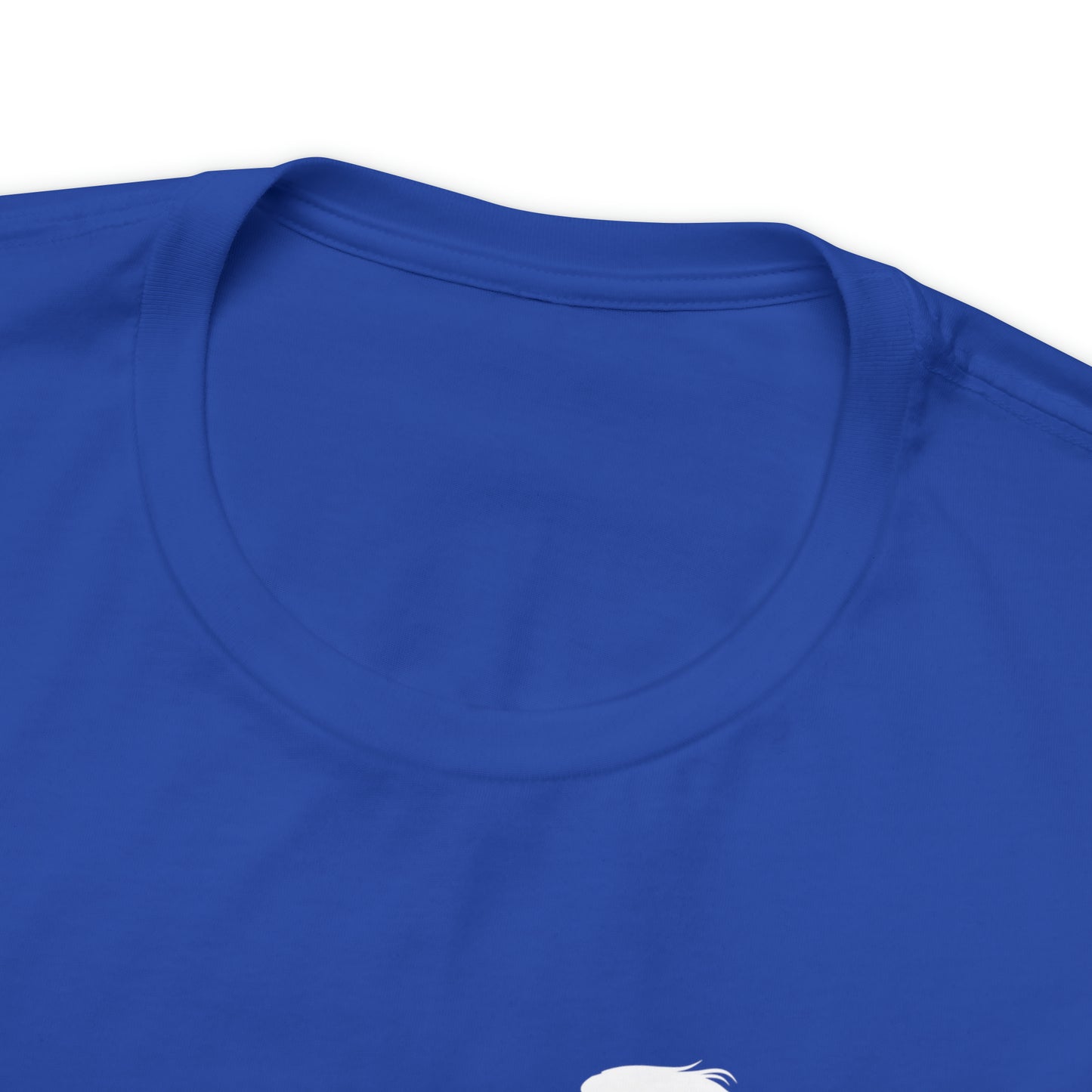 White Silhouette Horse, Mojo Dojo Casa House, Unisex Jersey Short Sleeve Tee