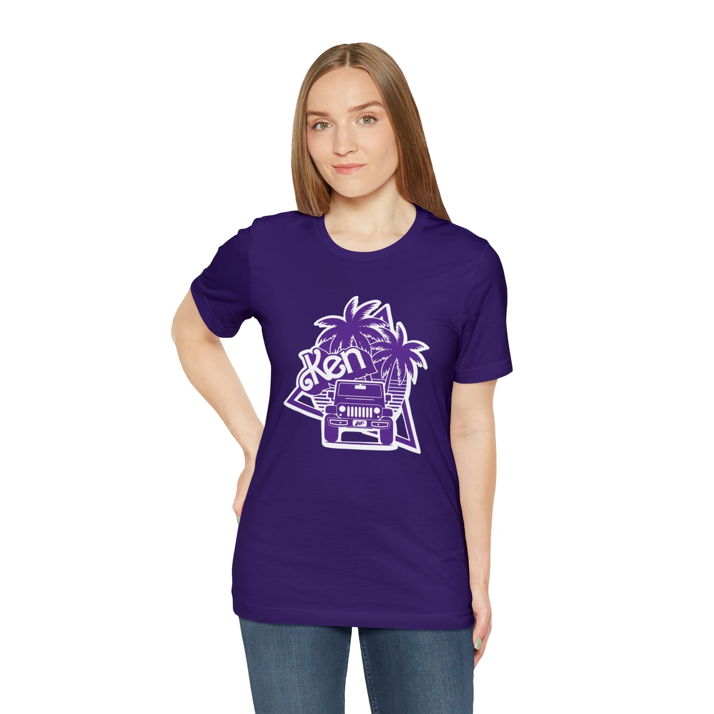 All Purple Ken, Beep Beep KEN Jeep, Unisex Jersey Short Sleeve Tee