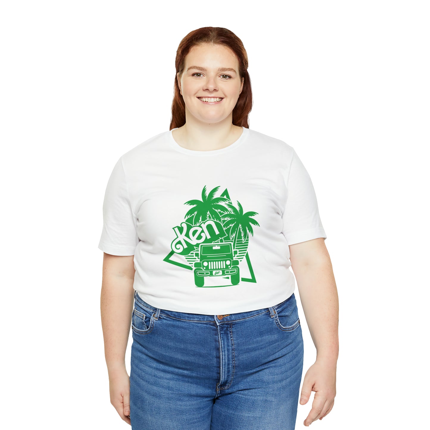 All green Ken, Beep Beep KEN Jeep, Unisex Jersey Short Sleeve Tee