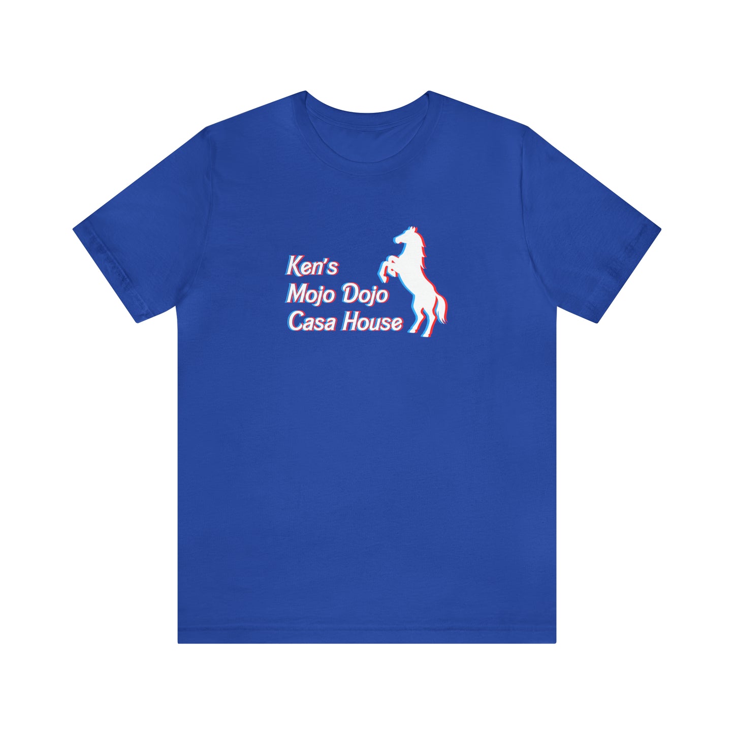 3D Glasses: Ken's Mojo Dojo Casa House, Unisex Jersey Short Sleeve Tee