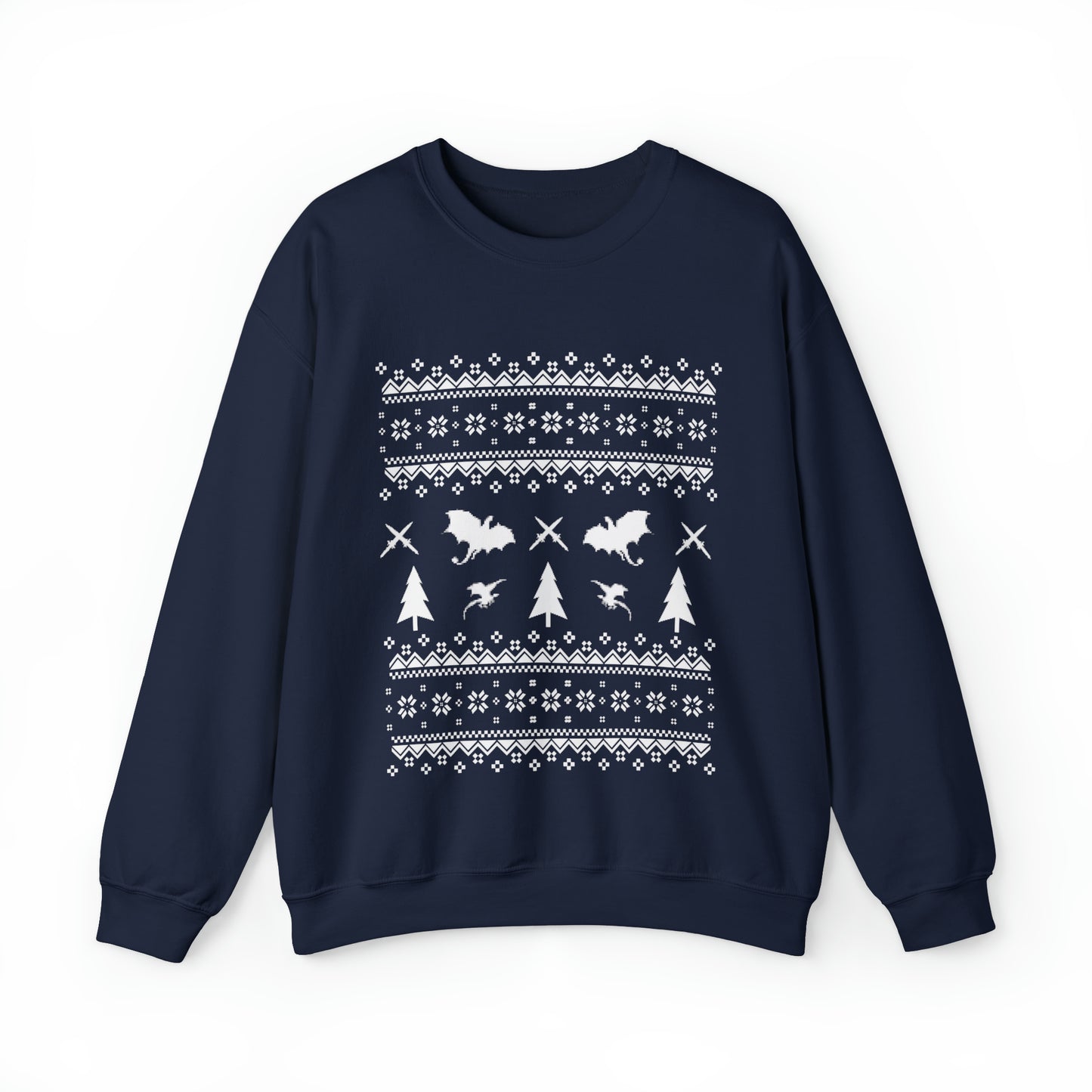8-Bit Dragon Christmas version 1 - Unisex Sweatshirt