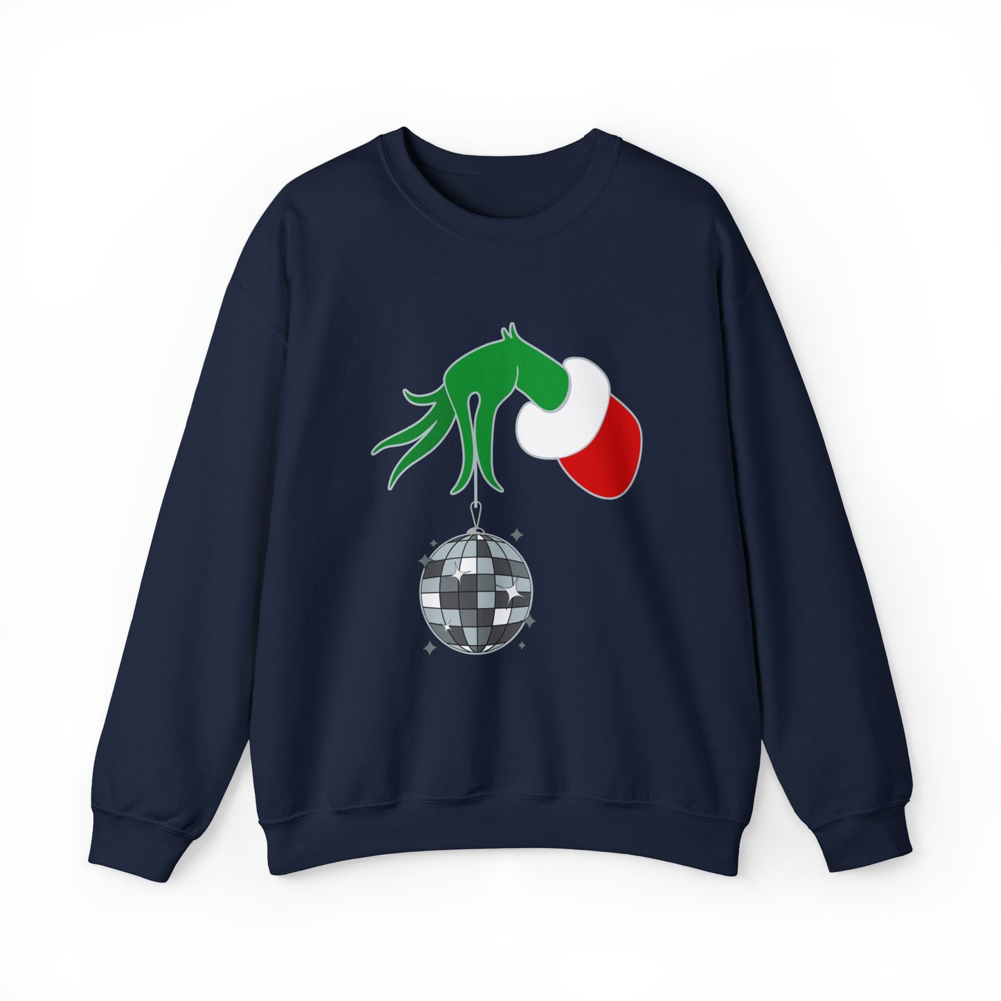 Grinchy Groovy and Bright Jingle Disco Ball - Sweatshirt