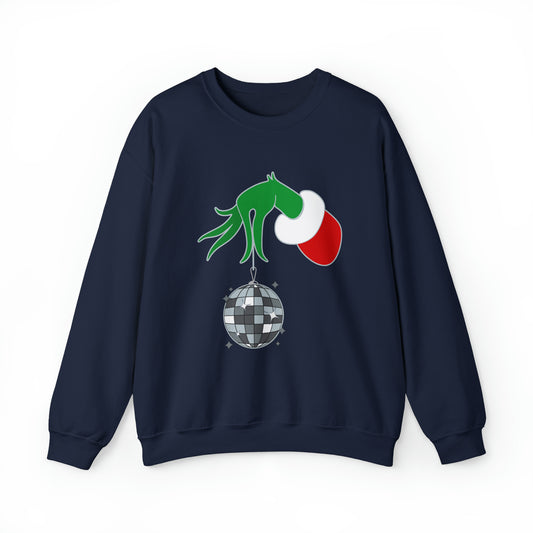 Grinchy Groovy and Bright Jingle Disco Ball - Sweatshirt