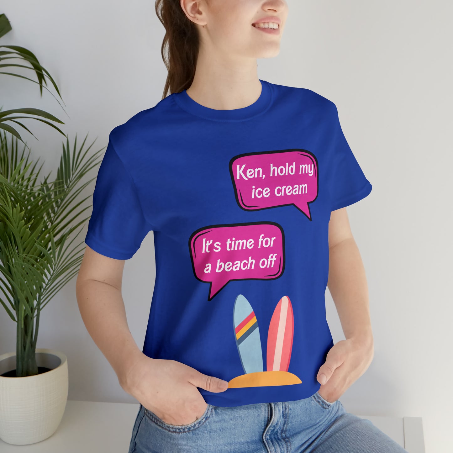 Beach off, Unisex Jersey Short Sleeve Tee