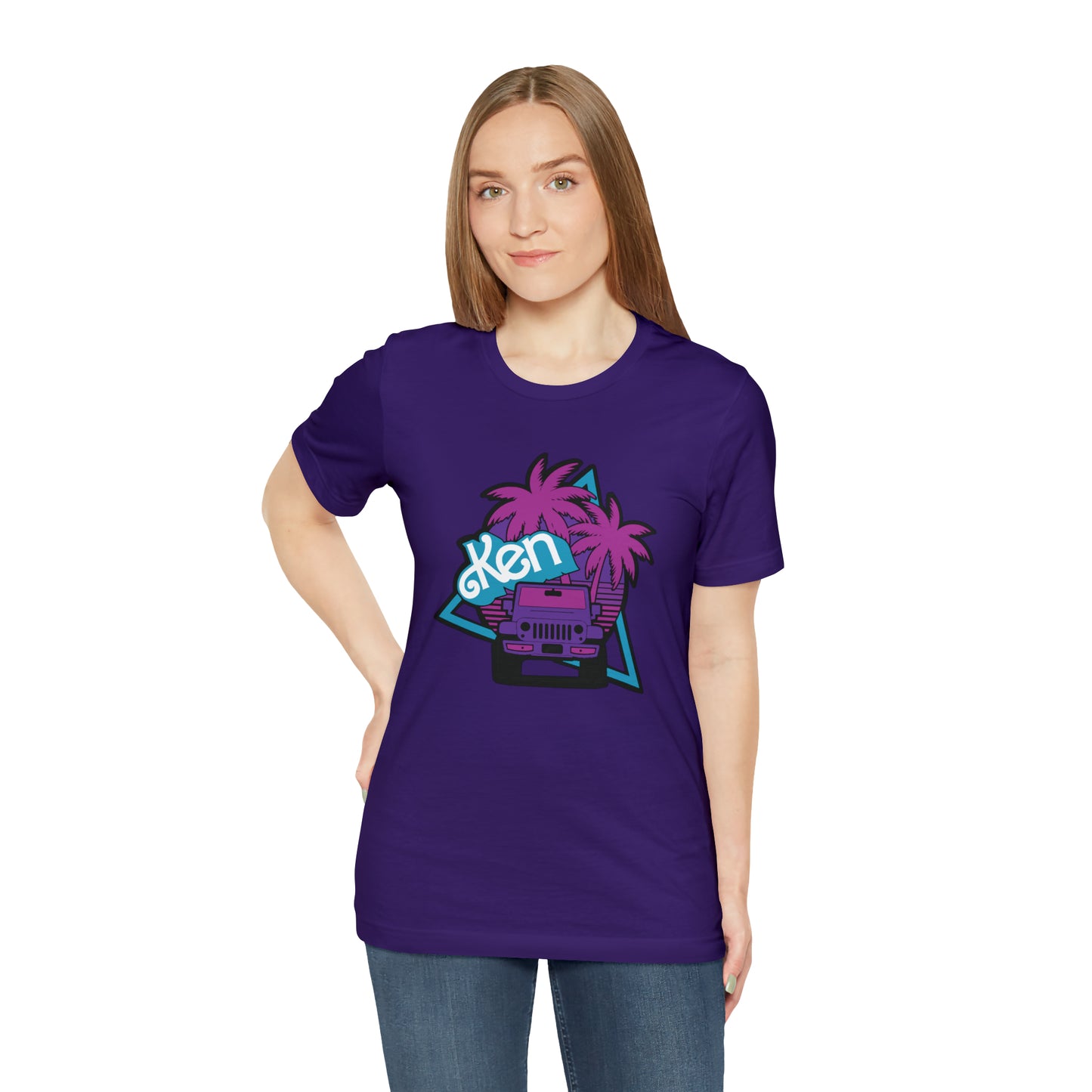 Neon Ken, Beep Beep KEN Jeep, Unisex Jersey Short Sleeve Tee