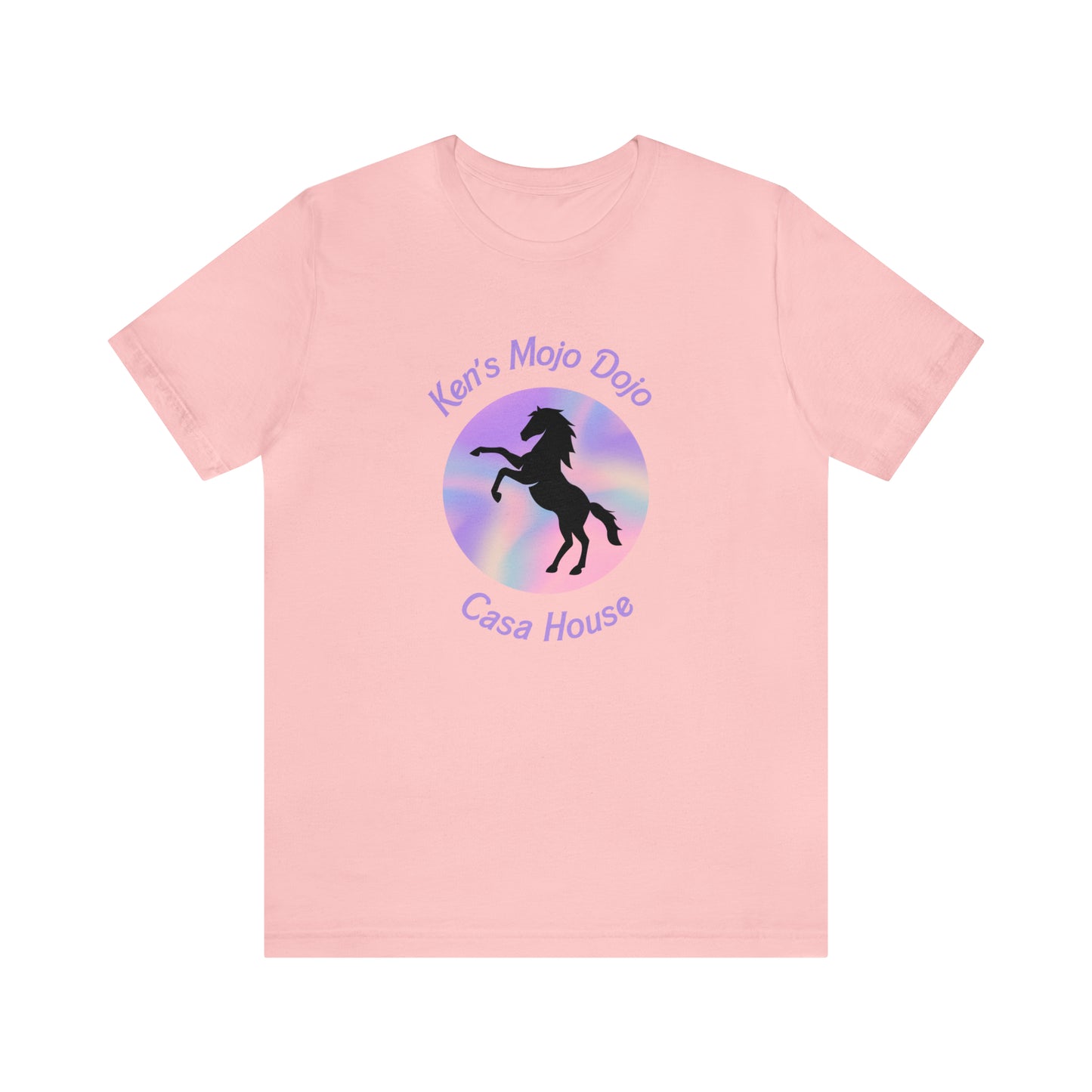 Candy Cane Horse, Mojo Dojo Casa House, Unisex Jersey Short Sleeve Tee