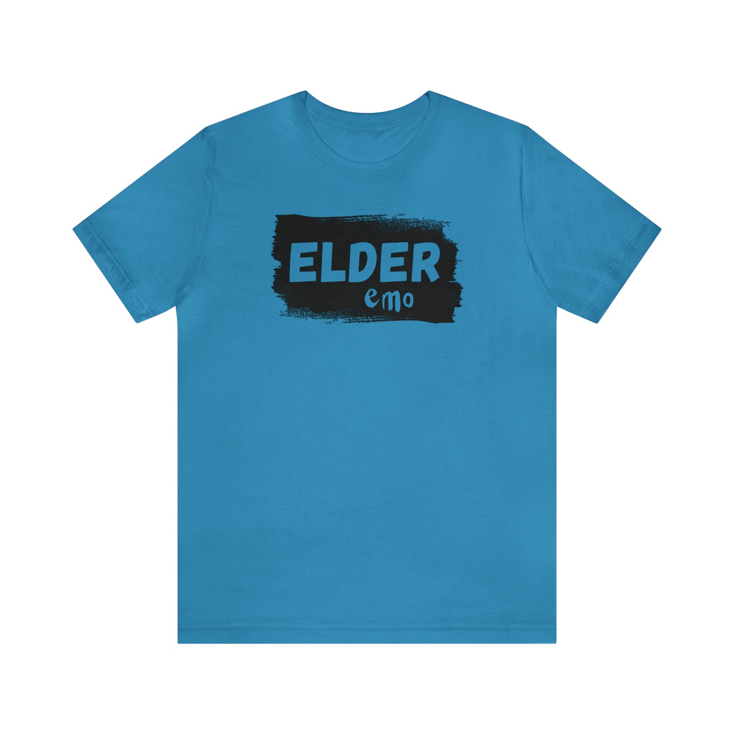 BLACK LETTER Elder Emo, Unisex Jersey Short Sleeve Tee