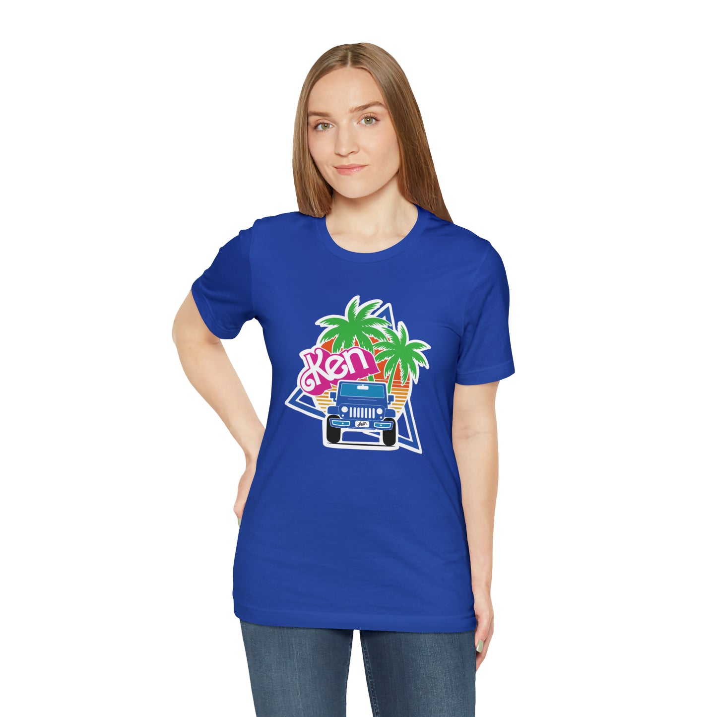 Blue Ken, Beep Beep KEN Jeep, Unisex Jersey Short Sleeve Tee