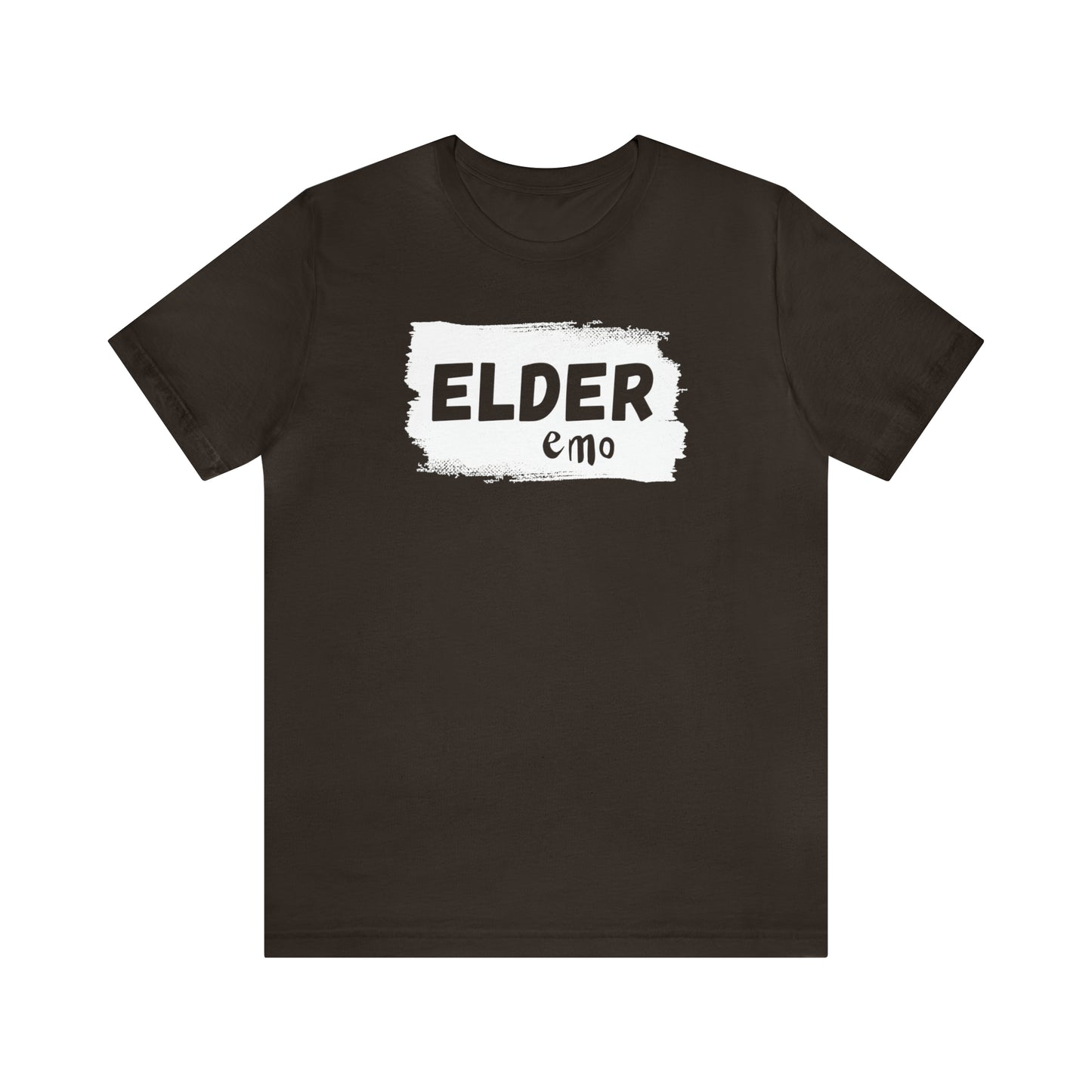 WHITE LETTER Elder Emo, Unisex Jersey Short Sleeve Tee