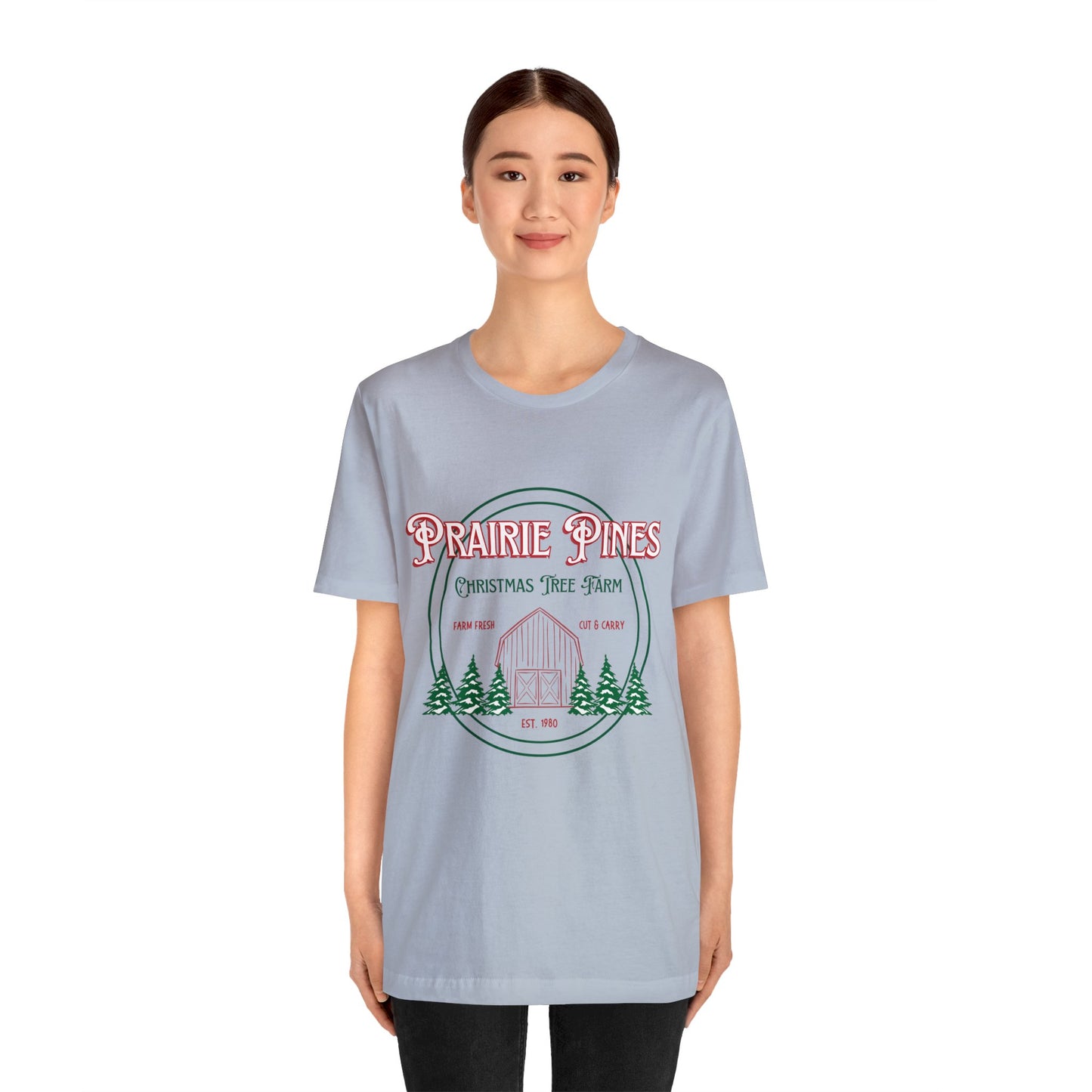 Vintage Prairie Pines Christmas Tree Farm - Unisex T-shirt