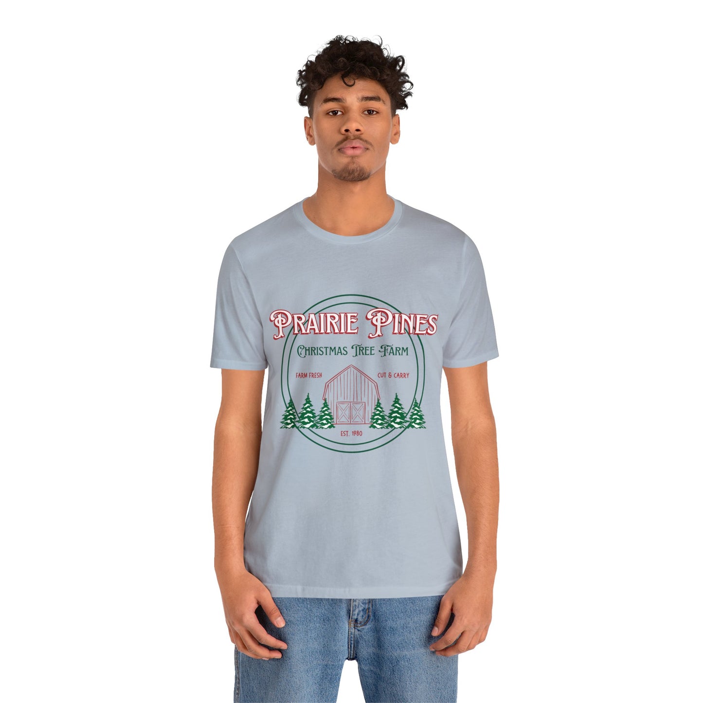Vintage Prairie Pines Christmas Tree Farm - Unisex T-shirt