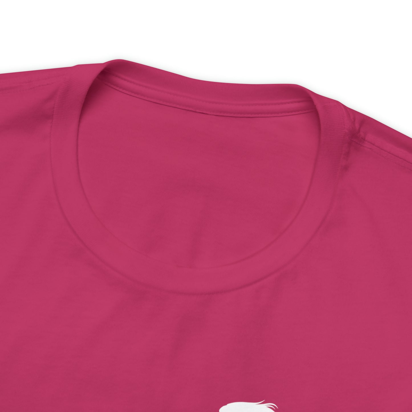 White Silhouette Horse, Mojo Dojo Casa House, Unisex Jersey Short Sleeve Tee