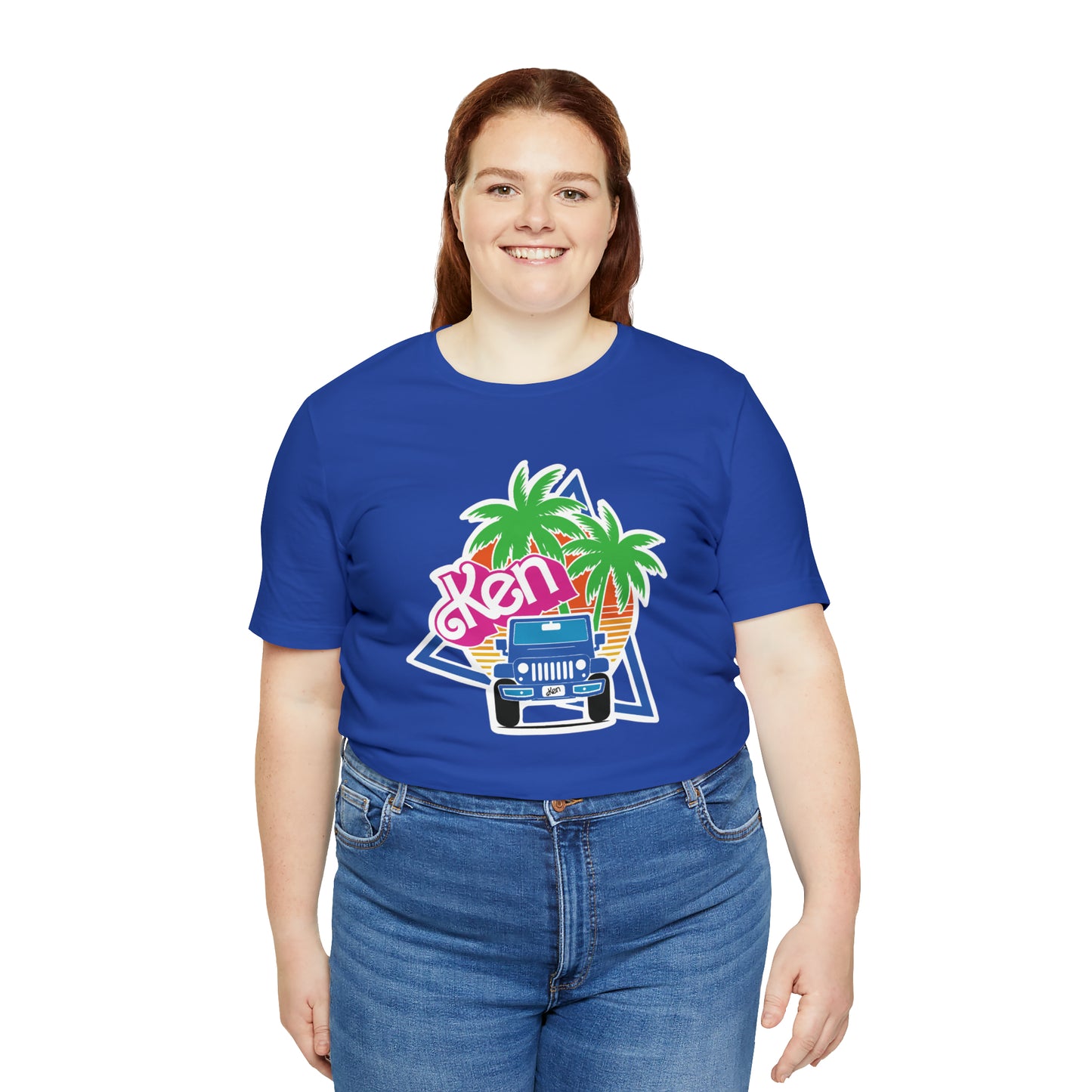 Blue Ken, Beep Beep KEN Jeep, Unisex Jersey Short Sleeve Tee
