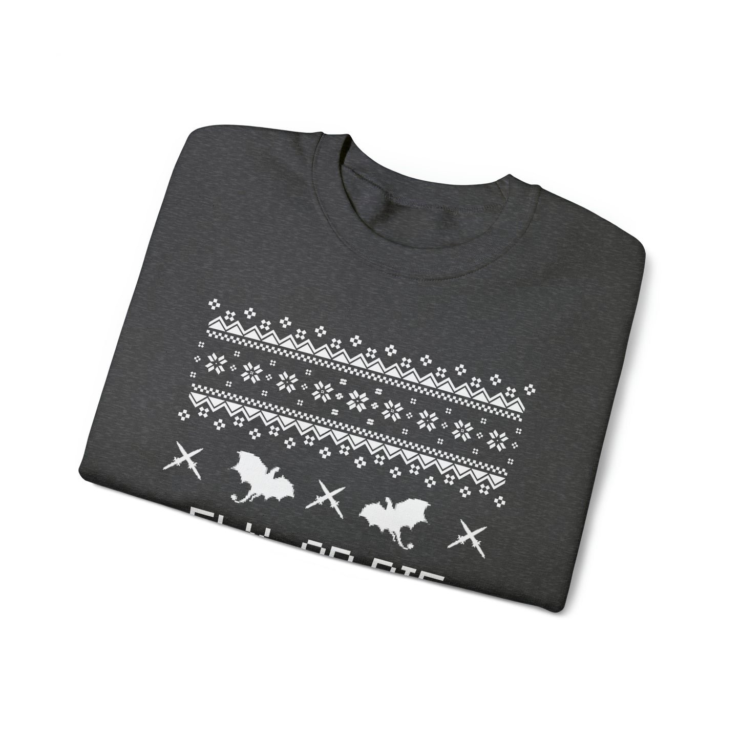 8-Bit Dragon Christmas version 2 - Unisex Sweatshirt