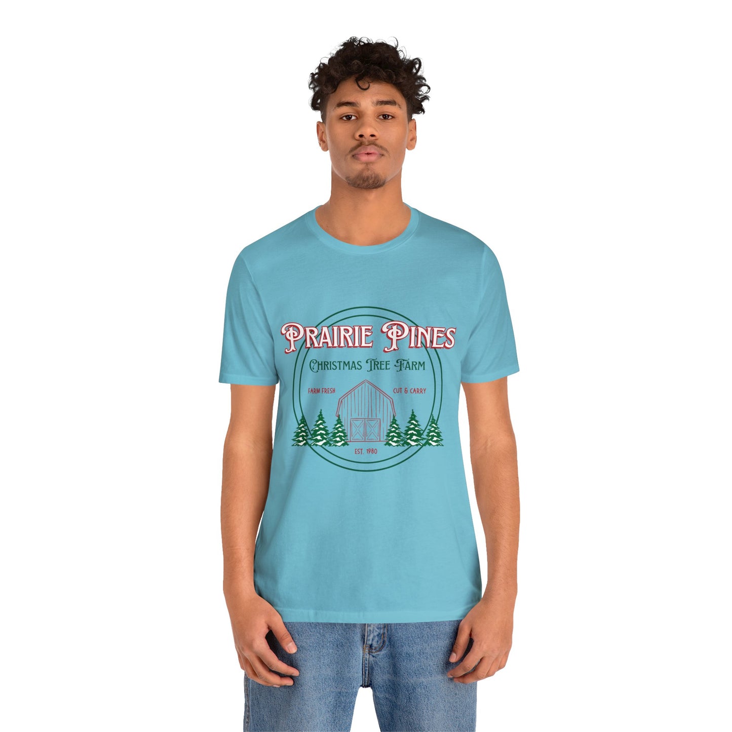 Vintage Prairie Pines Christmas Tree Farm - Unisex T-shirt