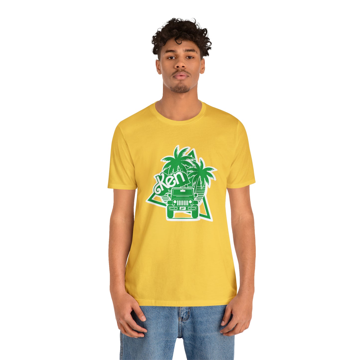 All green Ken, Beep Beep KEN Jeep, Unisex Jersey Short Sleeve Tee