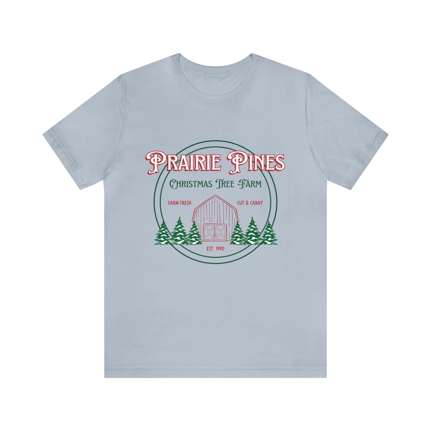 Vintage Prairie Pines Christmas Tree Farm - Unisex T-shirt