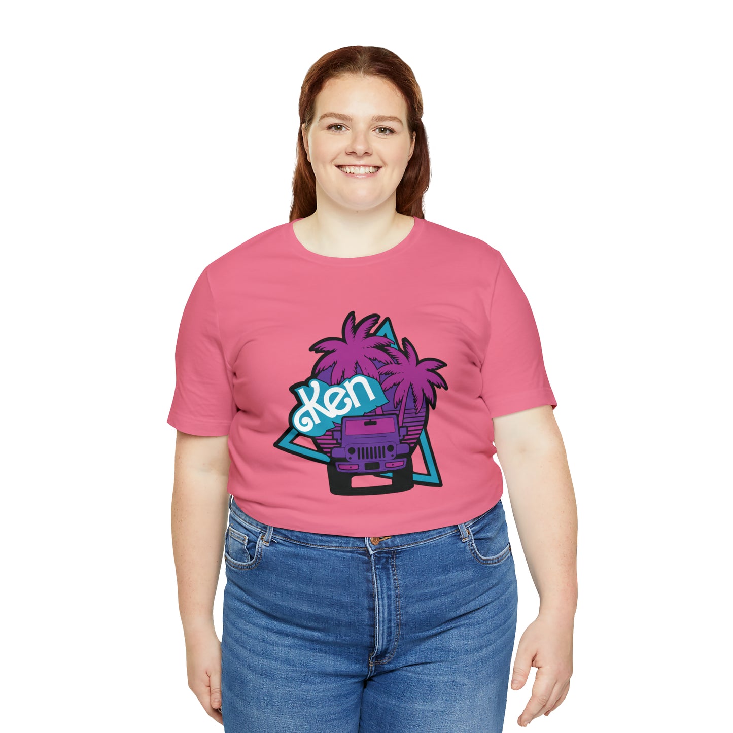 Neon Ken, Beep Beep KEN Jeep, Unisex Jersey Short Sleeve Tee