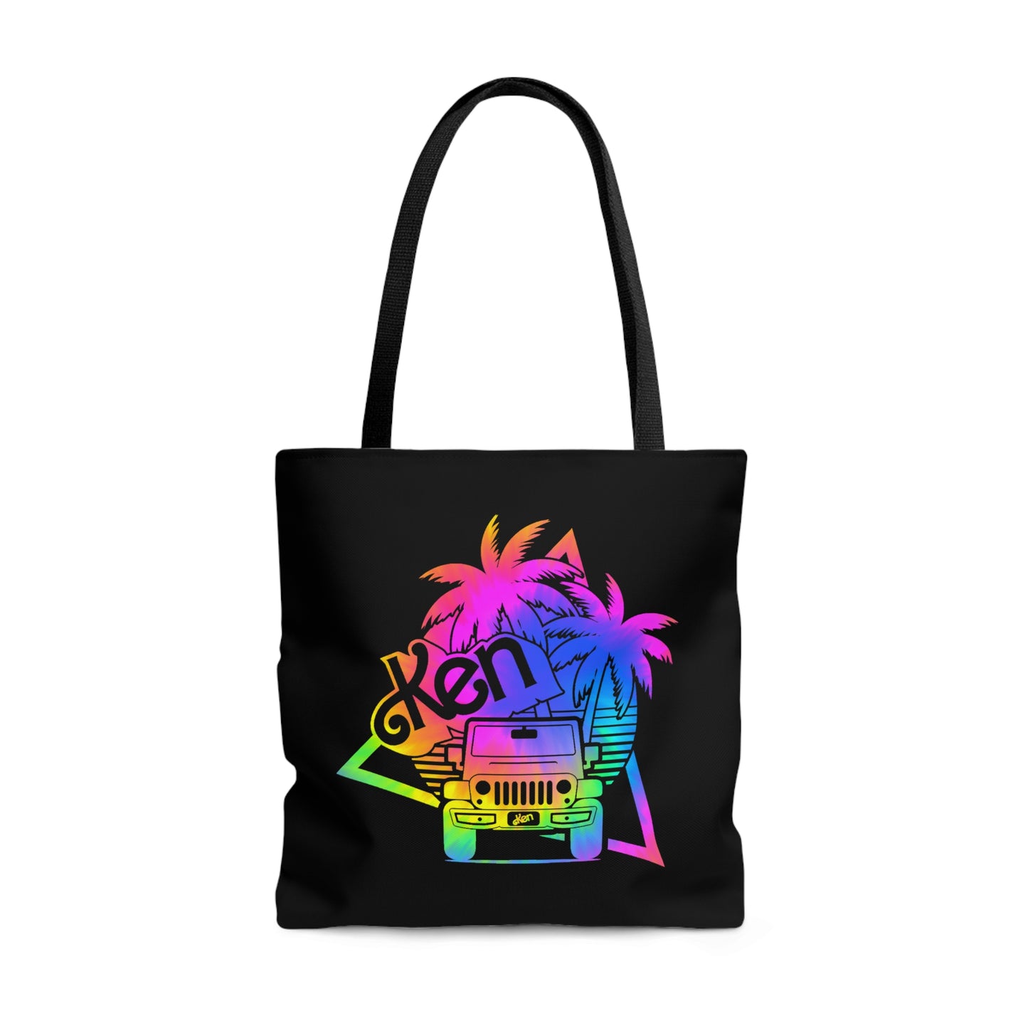 Dark Tie Dye Kenough Jeep Tote Bag