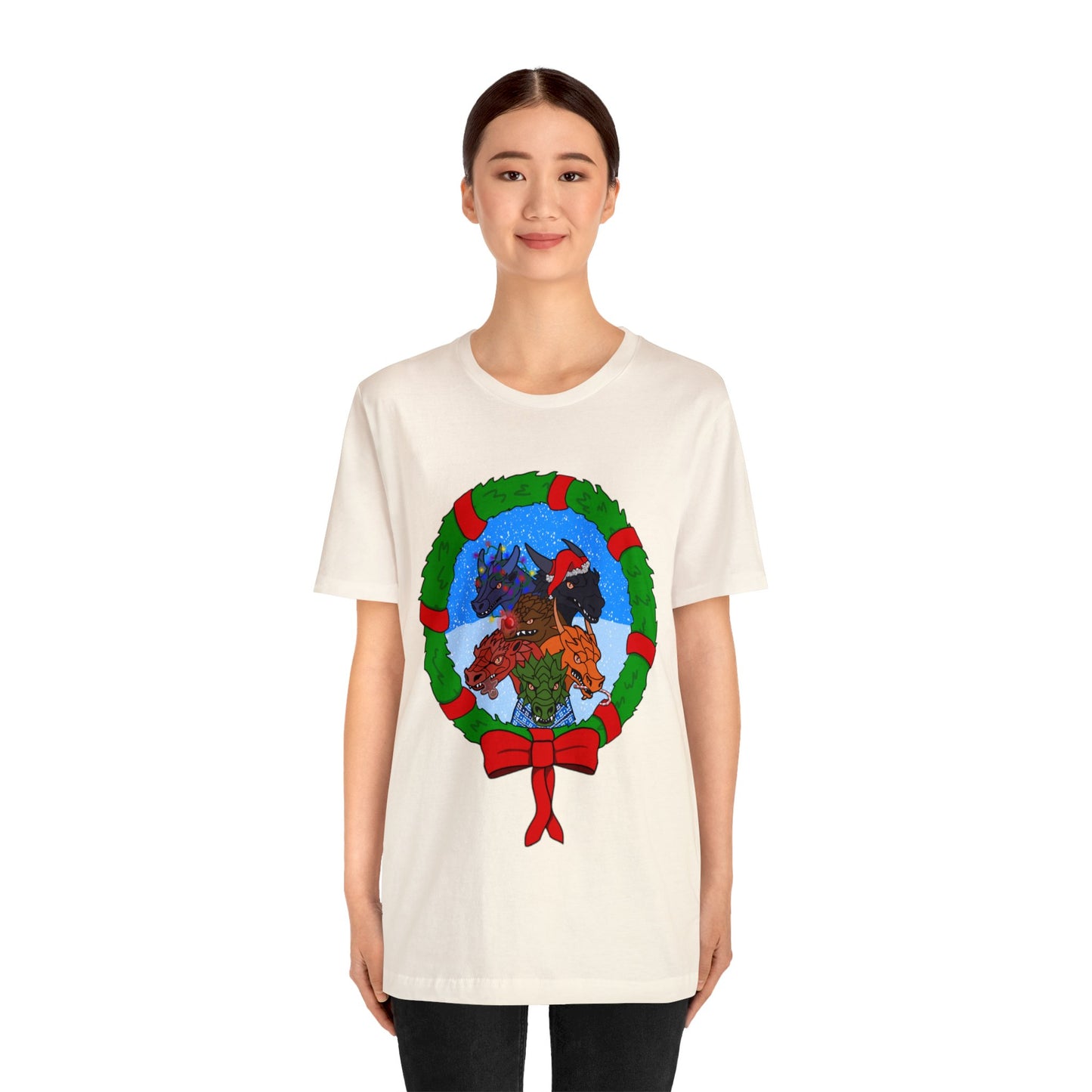 Dragon Christmas with Snowglobe Version - Unisex T-shirt