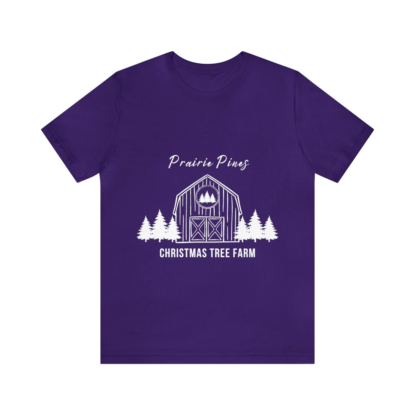 Prairie Pines White Text - Unisex T-shirt